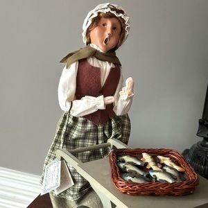 Byers Choice vintage caroler fish monger 1992 Cries of London